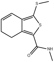 N1-METHYL-3-(METHYLTHIO)-6,7-DIHYDROBENZO[C]THIOPHENE-1-CARBOXAMIDE 结构式