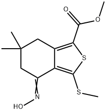 METHYL 4-HYDROXYIMINO-6,6-DIMETHYL-3-(METHYLTHIO)-4,5,6,7-TETRAHYDROBENZO[C]THIOPHENE-1-CARBOXYLATE Structure