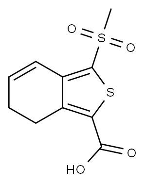 3-(METHYLSULFONYL)-6,7-DIHYDROBENZO[C]THIOPHENE-1-CARBOXYLIC ACID Structure