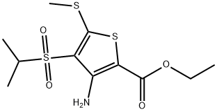 175202-72-9 3-アミノ-4-(イソプロピルスルホニル)-5-(メチルチオ)チオフェン-2-カルボン酸エチル