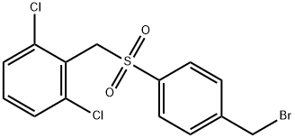 4-(2,6-Dichlorobenzylsulphonyl)benzylbromide, tech. Structure