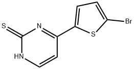 4-(5-溴噻吩-2-基)嘧啶-2-硫醇 结构式