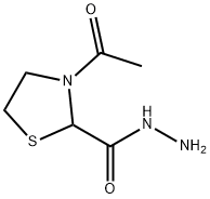 3-ACETYL-1,3-THIAZOLANE-2-CARBOHYDRAZIDE 结构式