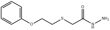 (2-PHENOXYETHYLTHIO)ACETIC ACID HYDRAZIDE 结构式