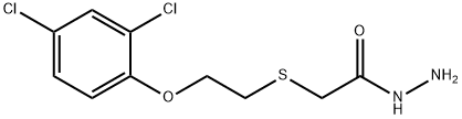 (2-(2,4-DICHLOROPHENOXY)ETHYL)THIOACETIC ACID HYDRAZIDE,175203-28-8,结构式