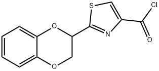 2-(1,4-Benzodioxan-2-yl)thiazole-4-carbonyl chloride 结构式