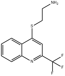 2-{[2-(三氟甲基)-4-奎啉基]硫代}乙胺,175203-50-6,结构式