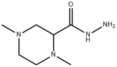 1,4-DIMETHYLPIPERAZINE-2-CARBOHYDRAZIDE 结构式
