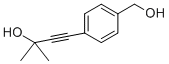 4-[4-(HYDROXYMETHYL)PHENYL]-2-METHYLBUT-3-YN-2-OL Struktur