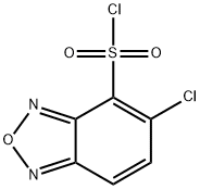 5-クロロ-2,1,3-ベンズオキサジアゾール-4-スルホニルクロリド 化学構造式