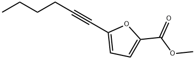 METHYL 5-HEX-1-YNYL-2-FUROATE Struktur