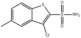 5-CHLORO-3-METHYLBENZO[B]THIOPHENE-2-SULFONAMIDE Struktur