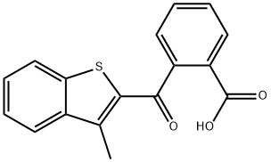2-[（3-甲基苯并[b]噻酚基）羰基]苯甲酸酯,175203-98-2,结构式