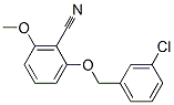 2-(3-氯苄氧基)-6-甲氧基苯甲腈, 175204-01-0, 结构式