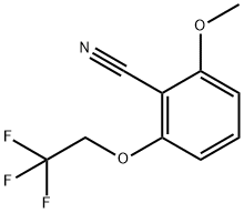 2-甲氧基-6-(2,2,2-三氟乙氧基)苯甲腈, 175204-03-2, 结构式