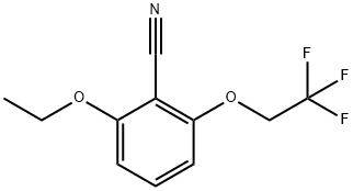 2-乙氧基-6-(2,2,2-三氟乙氧基)苯甲腈, 175204-04-3, 结构式