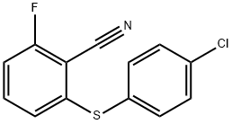 2-FLUORO-6-(4-CHLOROPHENYLTHIO)BENZONITRILE|2-[(4-氯苯基)硫代]-6-氟苯甲腈