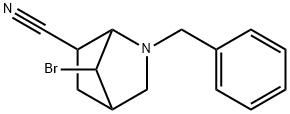 2-BENZYL-7-BROMO-2-AZABICYCLO[2.2.1]HEPTANE-6-CARBONITRILE Struktur
