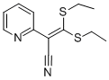 3,3-DI(ETHYLTHIO)-2-(2-PYRIDYL)ACRYLONITRILE Structure