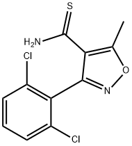 3-(2,6-二氯苯基)-5-甲基异噁唑-4-羧胺 结构式