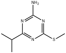 4-异丙基-6-甲硫基-1,3,5-三嗪-2-胺,175204-55-4,结构式