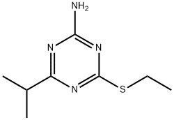 4-(ETHYLTHIO)-6-ISOPROPYL-1,3,5-TRIAZIN-2-AMINE Struktur