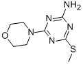 2-AMINO-4-(METHYLTHIO)-6-MORPHOLINO-1,3,5-TRIAZINE Structure