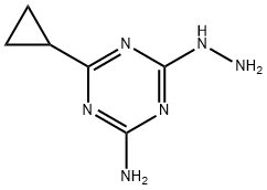 4-CYCLOPROPYL-6-HYDRAZINO-1,3,5-TRIAZIN-2-AMINE Structure