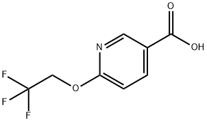 6(2,2,2-三氟乙氧基)吡啶-3-羧酸,175204-90-7,结构式
