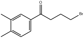 4-BROMO-1-(3,4-DIMETHYLPHENYL)BUTAN-1-ONE 结构式