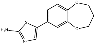 2-AMINO-5-(3,4-TRIMETHYLENEDIOXYPHENYL)THIAZOLE 化学構造式