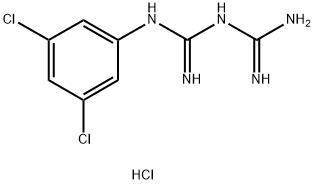 1-(3,5-ジクロロフェニル)ビグアニド塩酸塩 化学構造式
