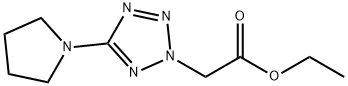 ETHYL 2-(5-TETRAHYDRO-1H-PYRROL-1-YL-2H-1,2,3,4-TETRAAZOL-2-YL)ACETATE Structure