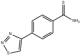 4-(1,2,3-THIADIAZOL-4-YL)BENZENE-1-CARBOTHIOAMIDE Structure