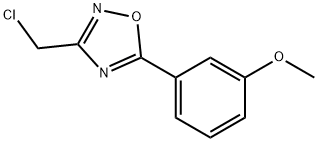 3-(CHLOROMETHYL)-5-(3-METHOXYPHENYL)-1,2,4-OXADIAZOLE Structure