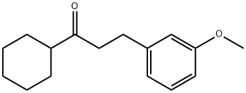 CYCLOHEXYL 2-(3-METHOXYPHENYL)ETHYL KETONE Structure