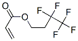 プロペン酸3,3,4,4,4-ペンタフルオロブチル 化学構造式