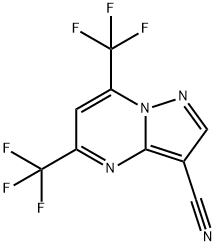 5,7-BIS(TRIFLUOROMETHYL)-3-CYANOPYRAZOLO[1,5-A]PYRIMIDINE Structure