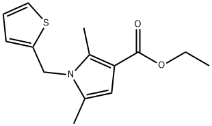 ETHYL 2,5-DIMETHYL-1-(2-THIENYLMETHYL)-1H-PYRROLE-3-CARBOXYLATE,175276-51-4,结构式