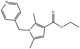 ETHYL 2,5-DIMETHYL-1-(4-PYRIDYLMETHYL)-1H-PYRROLE-3-CARBOXYLATE 结构式