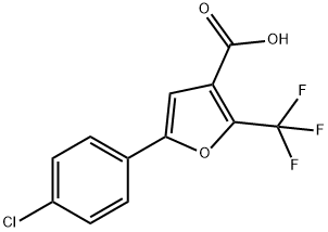 5-(4-CHLOROPHENYL)-2-(TRIFLUOROMETHYL)FURAN-3-CARBOXYLIC ACID Structure