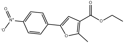 ETHYL 2-METHYL-5-(4-NITROPHENYL)-3-FUROATE Struktur