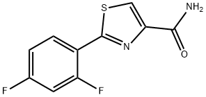 2-(2,4-DIFLUOROPHENYL)THIAZOLE-4-CARBOXAMIDE Struktur