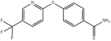 4-(5-(三氟甲基)吡啶-2-氧基)硫代苯甲酰胺 结构式