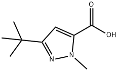 3-(TERT-BUTYL)-1-METHYL-1H-PYRAZOLE-5-CARBOXYLIC ACID Struktur