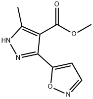 METHYL 5-ISOXAZOL-5-YL-3-METHYL-1H-PYRAZOLE-4-CARBOXYLATE Structure