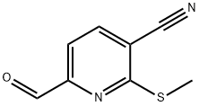6-FORMYL-2-(METHYLSULFANYL)NICOTINONITRILE 化学構造式