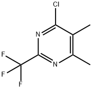 4-CHLORO-5,6-DIMETHYL-2-(TRIFLUOROMETHYL)PYRIMIDINE Struktur