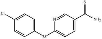 6-(4-CHLOROPHENOXY)PYRIDINE-3-CARBOTHIOAMIDE 结构式