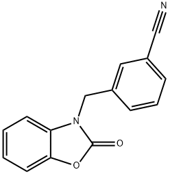 3-[(2-OXO-2,3-DIHYDRO-1,3-BENZOXAZOL-3-YL)METHYL]BENZONITRILE 结构式